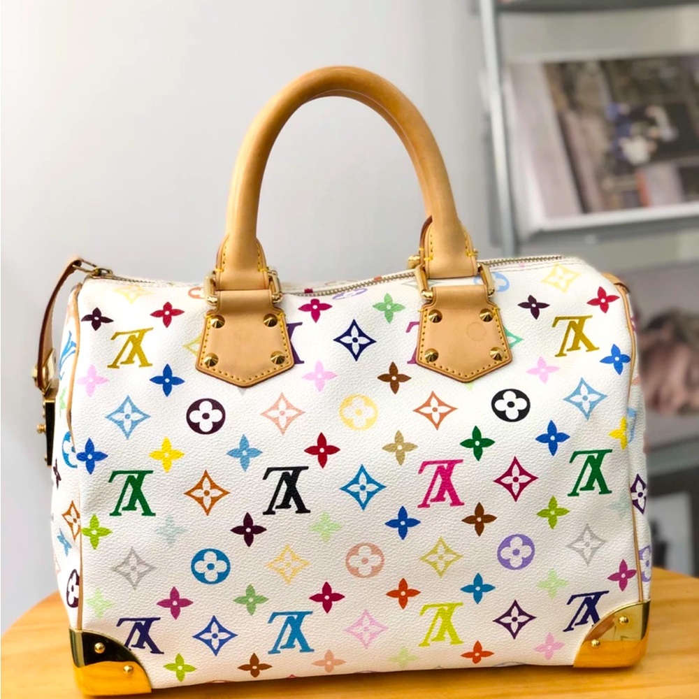 Louis Vuitton Handbag Monogram Multicolor Speedy 30 - Picture 2 of 9